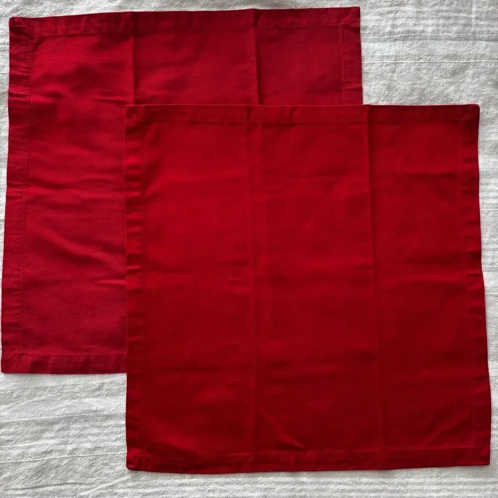 Fete Buffet Napkins Red Cotton 2 Pieces